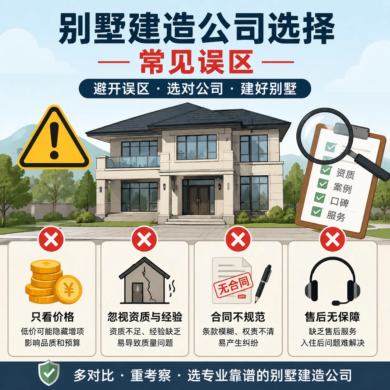 白云 别墅建造公司推荐：了解市场行情与服务内容
