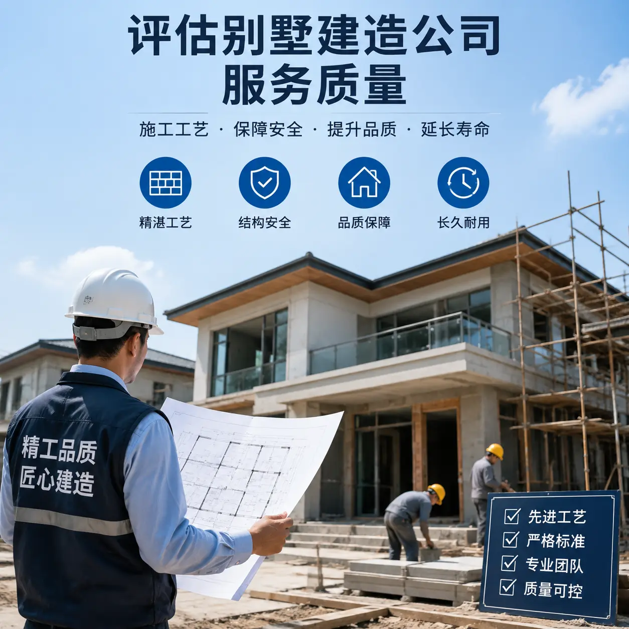 如何评估 白云 别墅建造公司的服务质量？