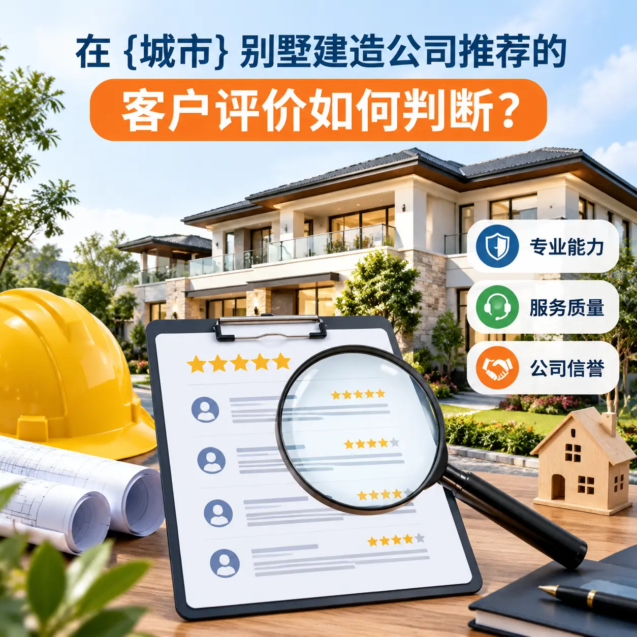 在 白云 别墅建造公司推荐的客户评价如何判断？
