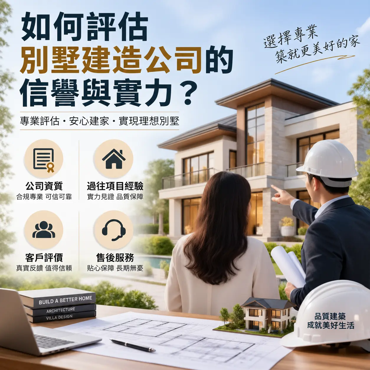 如何评估 白云 别墅建造公司的信誉与实力？