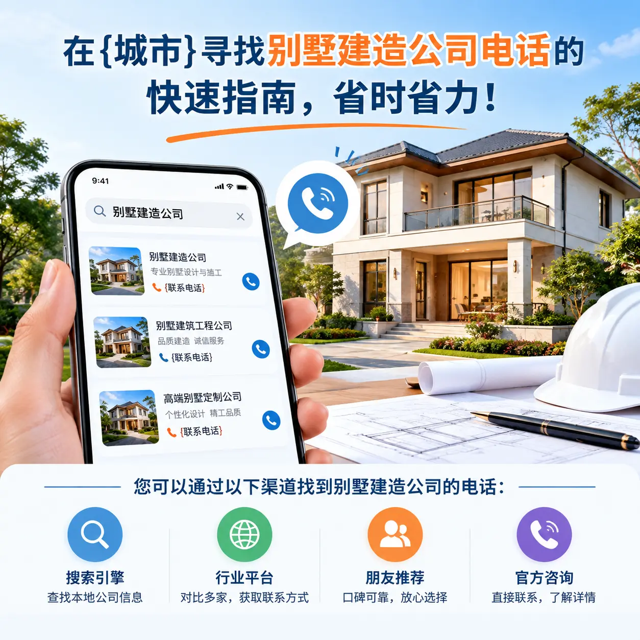 在白云寻找别墅建造公司电话的快速指南，省时省力！