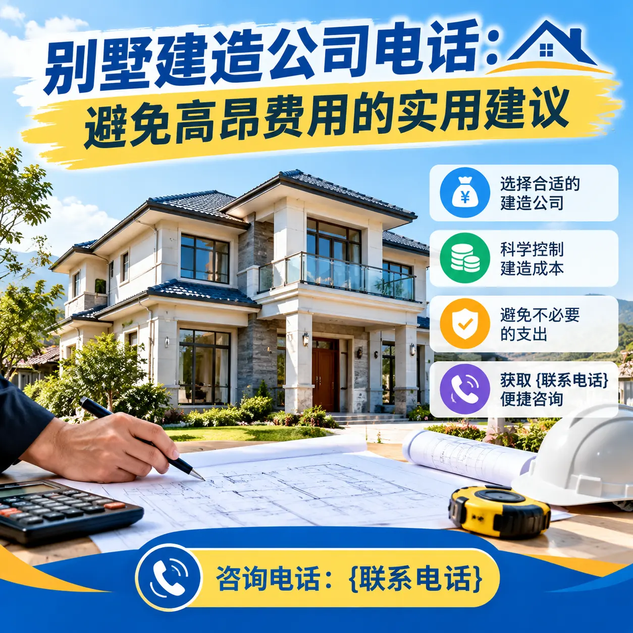 白云别墅建造公司电话：避免高昂费用的实用建议