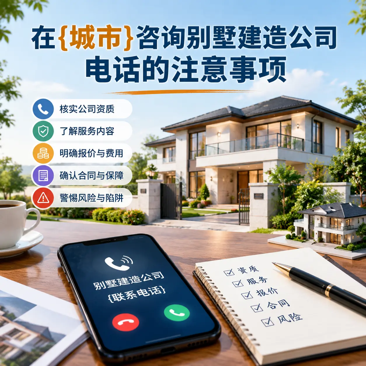 在白云咨询别墅建造公司电话的注意事项