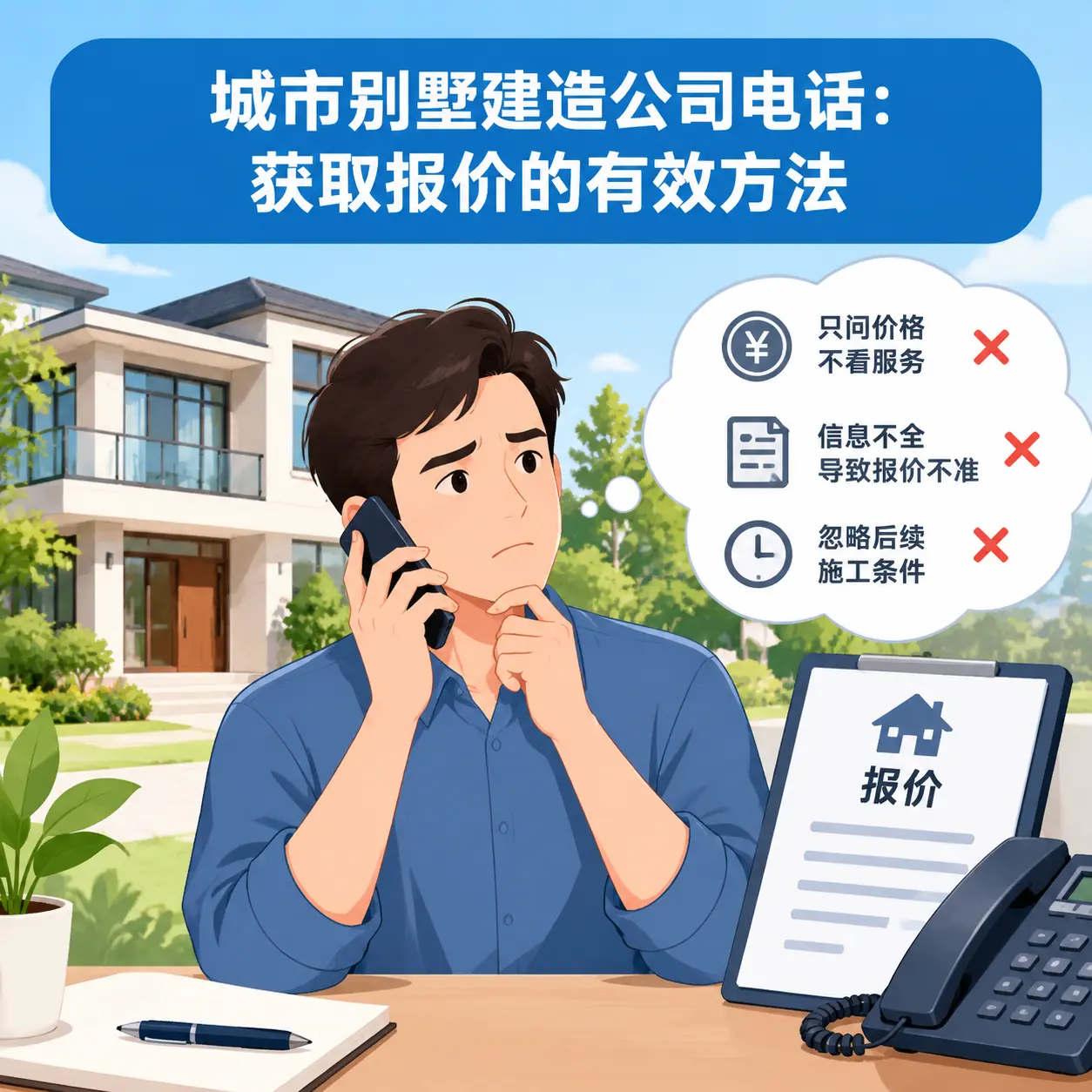 白云别墅建造公司电话：获取报价的有效方法